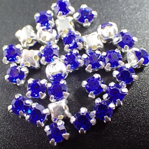 4mm-Chaton Montees - Royal Blue